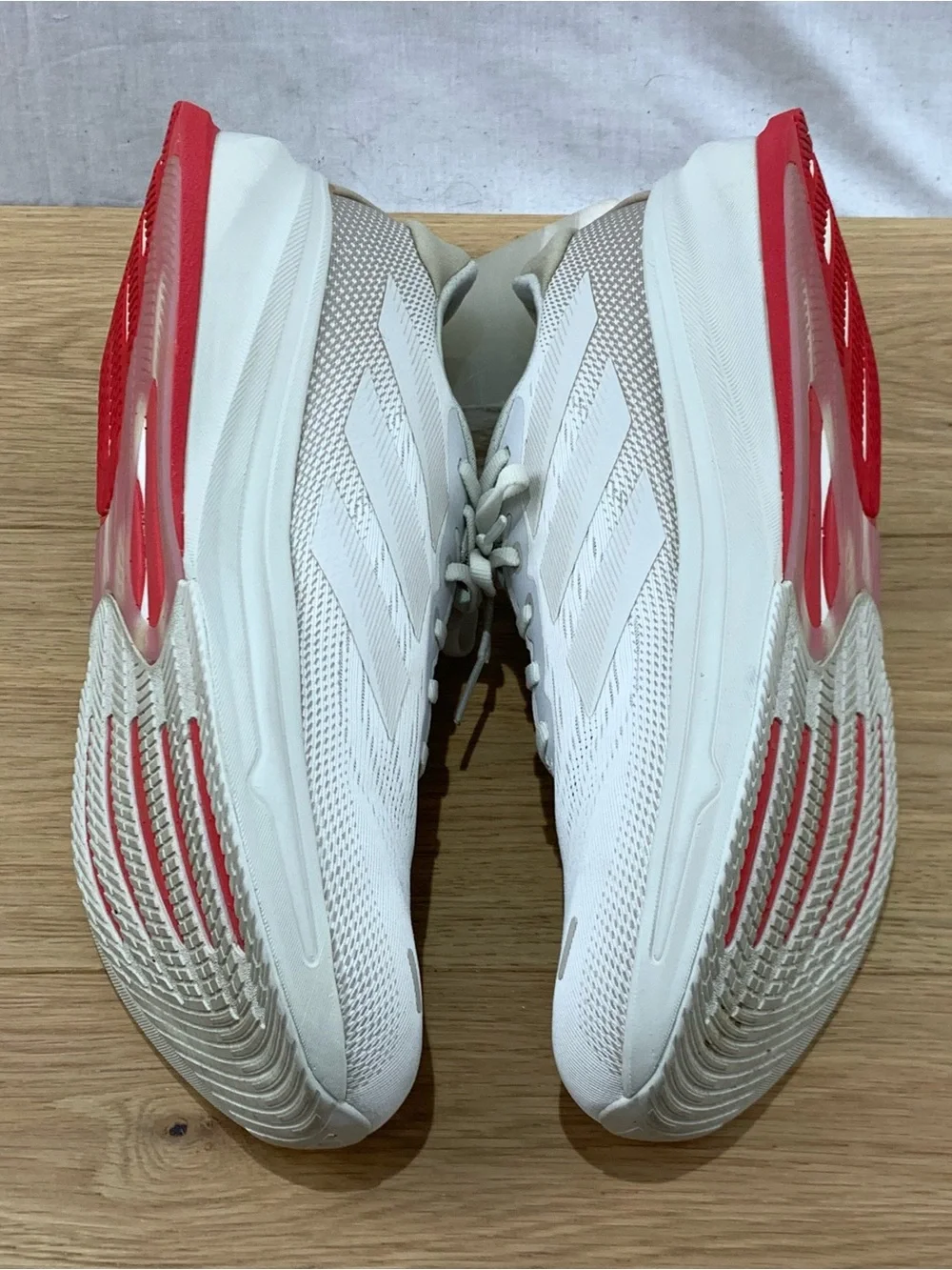 adidas Supernova Rise 2 Men’s Size 12 White Red Athletic Running Shoes